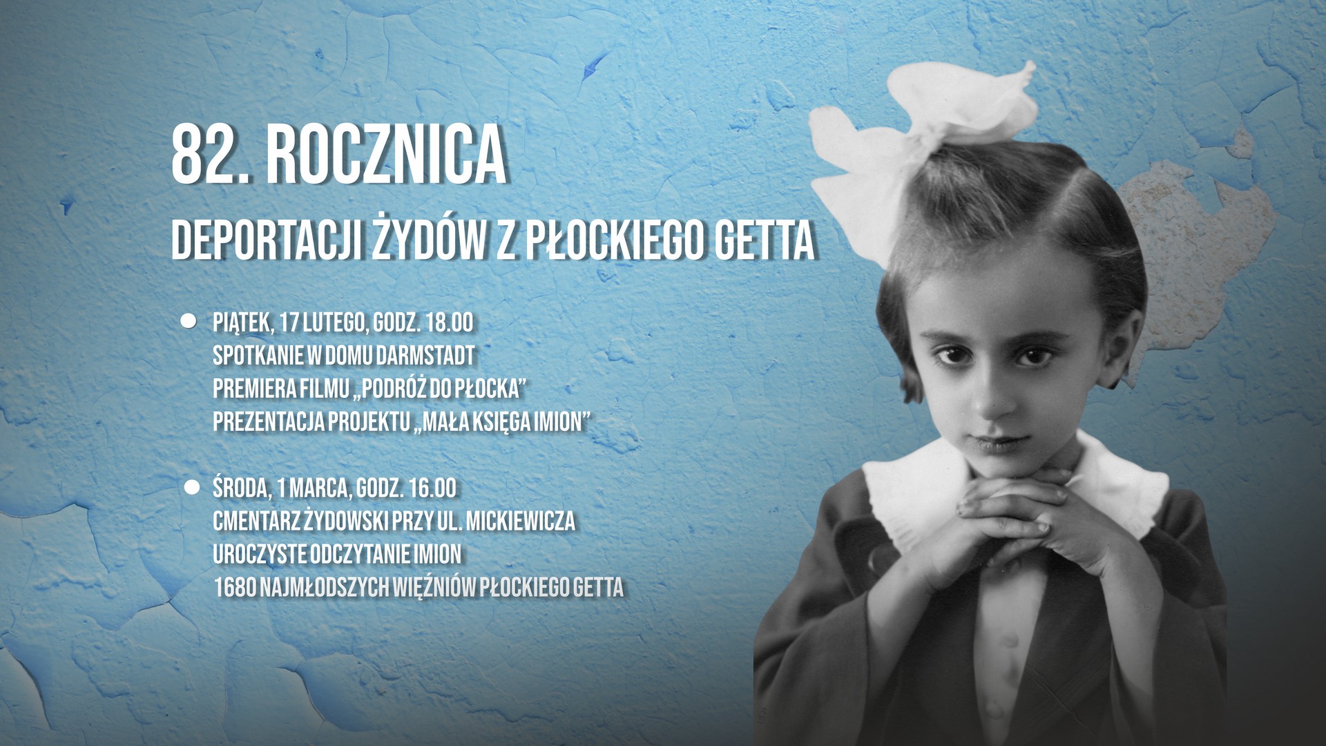82. rocznica deportacji Żydów z płockiego getta